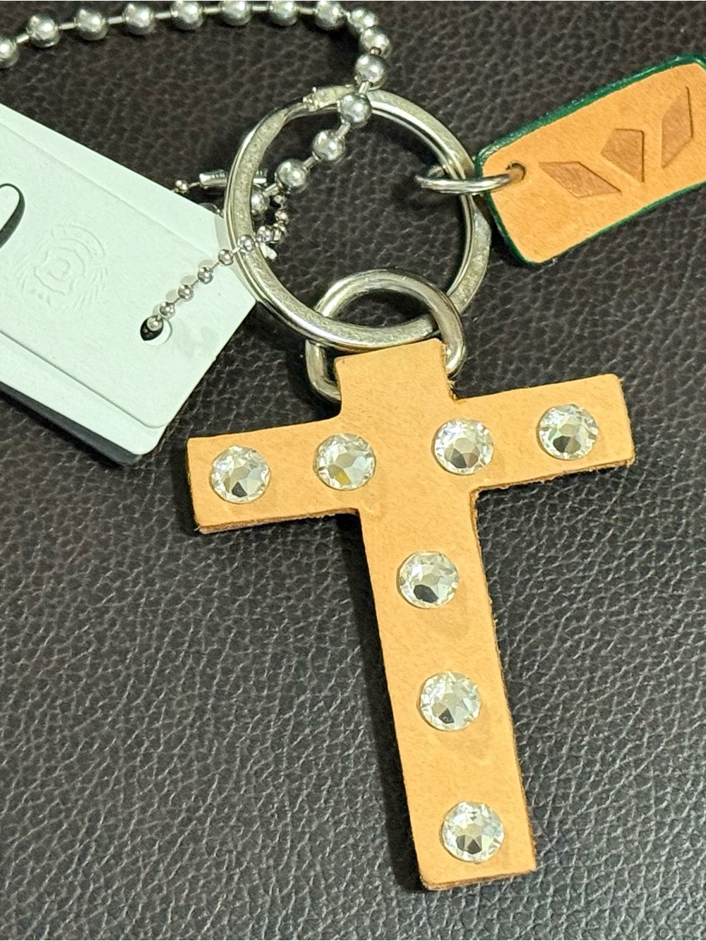 Consuela Iced Letter “T” Keychain/Bag Charm